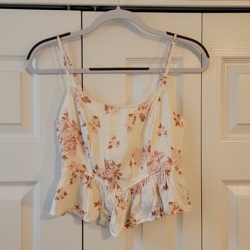 Free People April peplum corset top